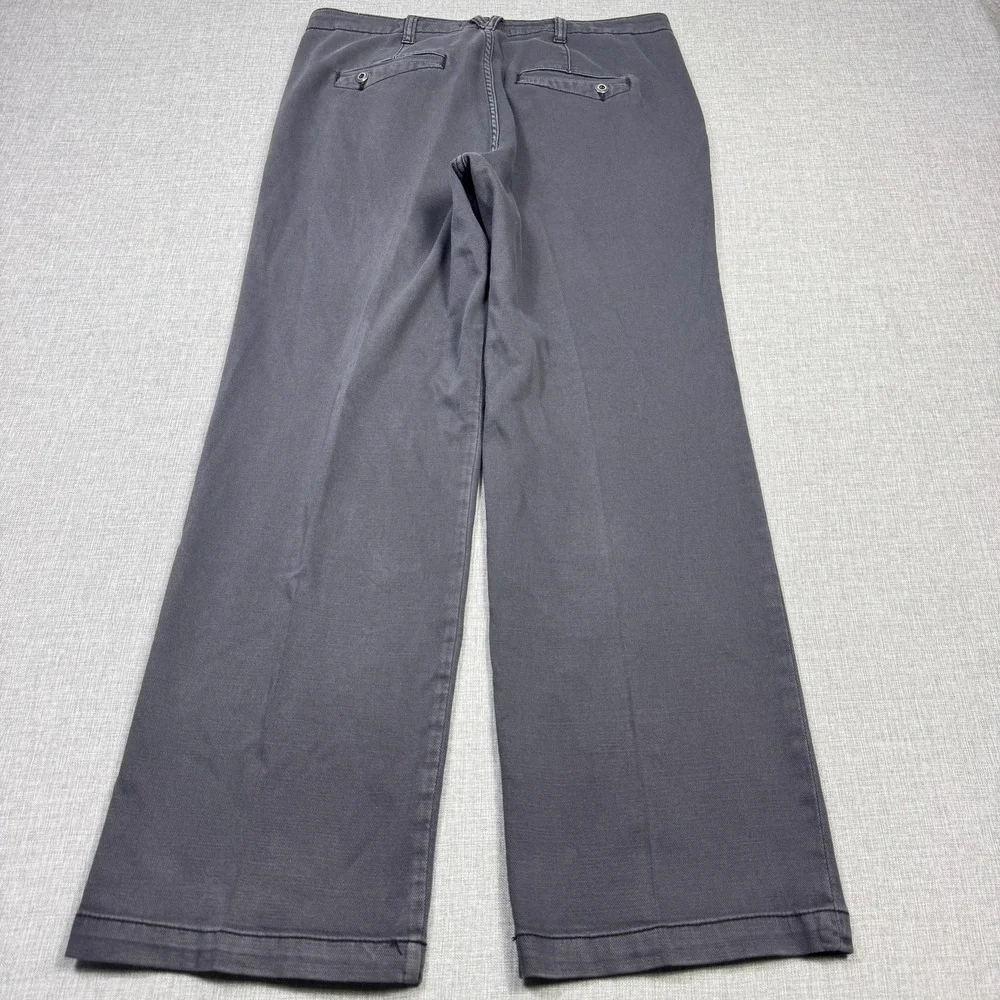 Pilcro Pants Womens‎ 27 Gray Chino Cotton Spandex Twill Wide-Leg Pockets Stretch